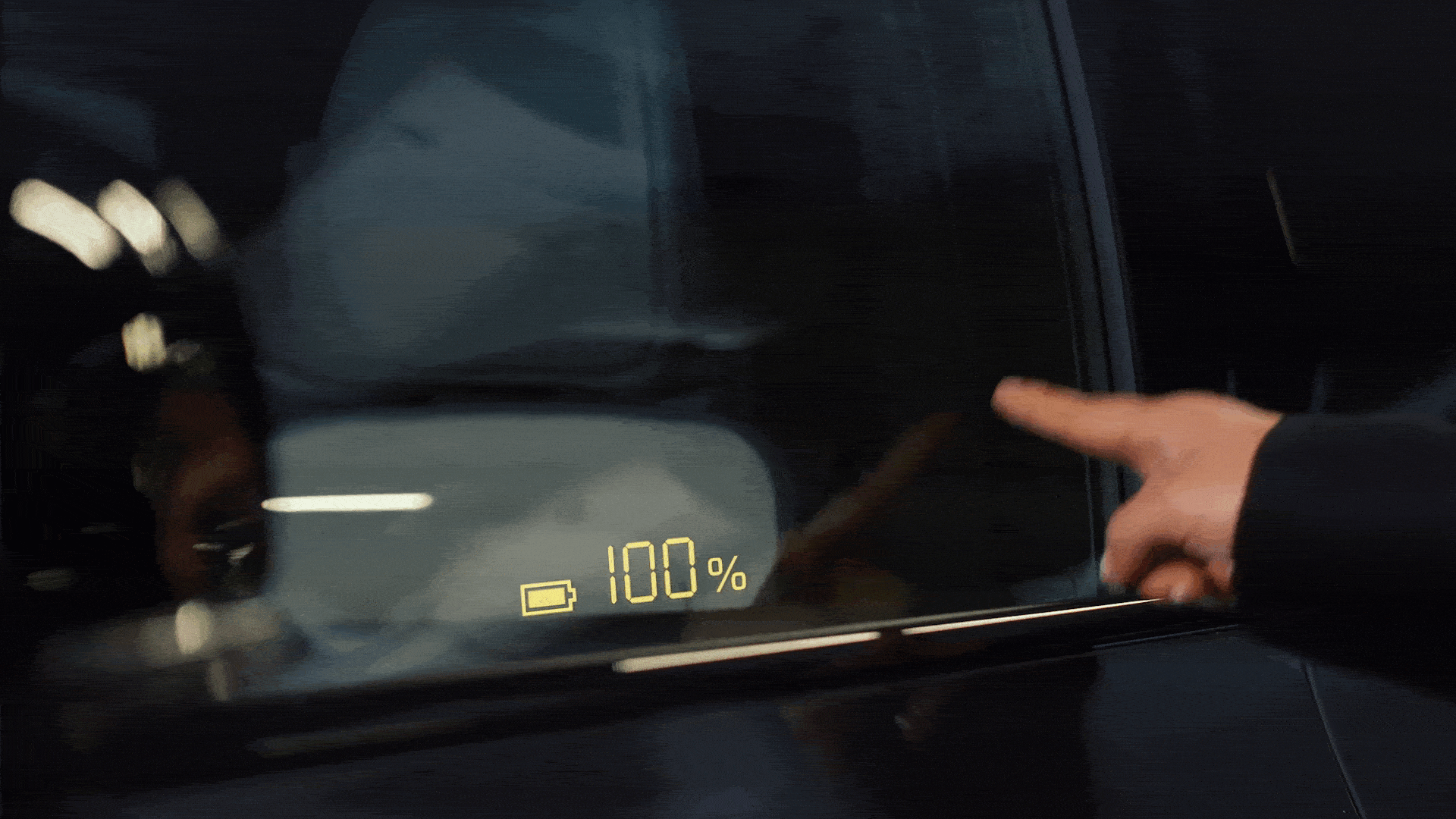 LUMINEQ in-glass display to unlock cars