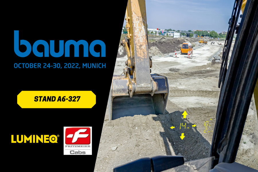 LUMINEQ 透明显示屏亮相德国工程机械展Bauma