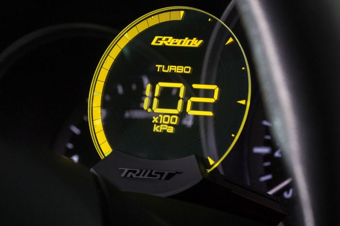 greddy sirius meter powered by Lumineq transparent displays